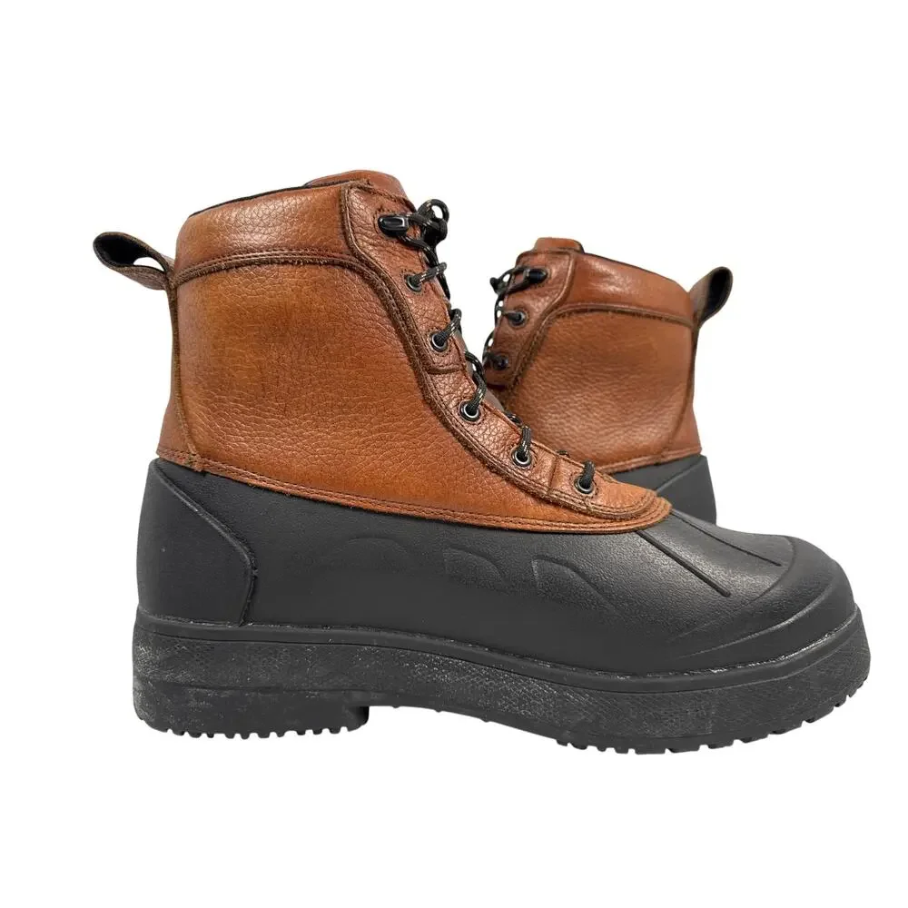 Iron Age Compound Work Boots Composite Toe‎ Mens 13 Extra Wide WP Tan Leather